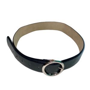 NWOT VINCE CAMUTO BLACK AND SILVER FAUX LEATHER BELT🖤